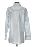 Zara Stripes Blue Long Sleeve Button-Down Shirt Size XS - photo 2