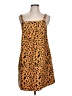 Entro Animal Print Orange Casual Dress Size L - photo 1