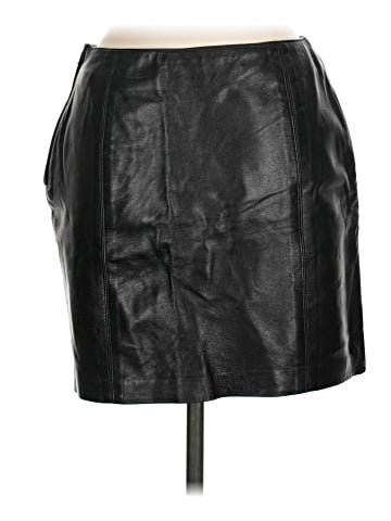 DANIER Faux Leather Skirt (view 2)