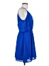 GB 100% Polyester Solid Blue Casual Dress Size M - photo 4