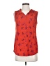CAbi 100% Polyester Red Sleeveless Blouse Size XS - photo 1