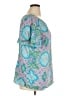 Talbots 100% Polyester Teal Short Sleeve Blouse Size XL - photo 4