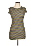 Assorted Brands Stripes Yellow Casual Dress Size 10 - 12 - photo 1