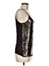 MICHAEL Michael Kors 100% Rayon Silver Sleeveless Top Size M - photo 4