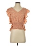 Easel Orange Sleeveless Blouse Size S - photo 1