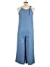 DAZY 100% Polyester Solid Blue Jumpsuit Size XL - photo 2