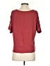 Perseption Concept Burgundy Short Sleeve Top Size S - photo 2