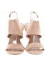 H By Halston 100% Leather Tan Wedges Size 7 - photo 2
