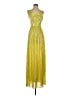 Assorted Brands Stars Yellow Cocktail Dress Size 4 - photo 1
