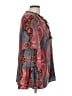 grand & greene Paisley Blue Long Sleeve Blouse Size L - photo 4