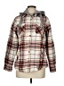 Natural Reflections 100% Cotton Plaid Orange Jacket Size M - photo 1
