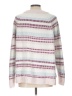 Lands' End 100% Cotton Stripes Ivory Pullover Sweater Size L - photo 2