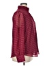 Ann Taylor 100% Polyester Burgundy Long Sleeve Blouse Size XL - photo 4