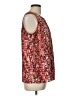 Anne Klein 100% Polyester Red Sleeveless T-Shirt Size L - photo 4