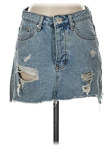 Signature 8 Denim Skirt (view 1)