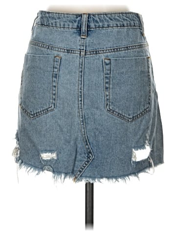Signature 8 Denim Skirt (view 2)