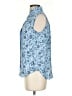 Ann Taylor 100% Polyester Blue Sleeveless Blouse Size XS - photo 5