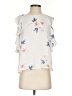Lush 100% Polyester Ivory Sleeveless T-Shirt Size S - photo 1
