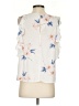 Lush 100% Polyester Ivory Sleeveless T-Shirt Size S - photo 2