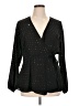 City Chic Black Long Sleeve Blouse Size 14 Plus (XS) - photo 1