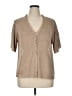 Sag Harbor 100% Polyester Tan Cardigan Size 1X - photo 1