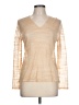 Anne Klein II Tan Long Sleeve Top Size L - photo 1