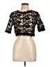 San Joy 100% Polyester Black Short Sleeve Top Size L - photo 1