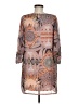 Assorted Brands 100% Polyester Paisley Brown Casual Dress Size M (estimated) - photo 2