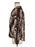 INC International Concepts 100% Polyester Animal Print Brown Long Sleeve Blouse Size M - photo 5