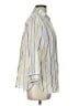 Chico's 100% Linen Stripes Yellow 3/4 Sleeve Button-Down Shirt Size Lg (2) - photo 4