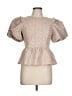TCEC Tan Short Sleeve Blouse Size L - photo 1