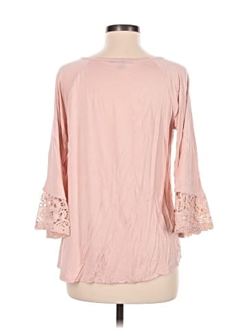 Cable & Gauge 3/4 Sleeve Blouse (view 2)