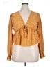 Shein 100% Polyester Yellow Long Sleeve Blouse Size XL - photo 1