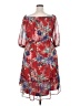 Ava & Viv 100% Polyester Paisley Red Cocktail Dress Size 1X - photo 2