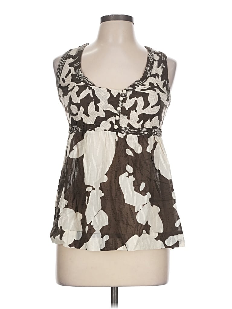 Pre-owned French Connection Sleeveless Blouse In Brown