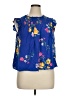 Gap 100% Viscose Blue Sleeveless Blouse Size XL (petite) - photo 1