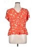 Old Navy Orange Short Sleeve Blouse Size XL - photo 1