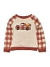 Way to Celebrate! 100% Polyester Plaid Tan Pullover Sweater Size 4T - photo 1