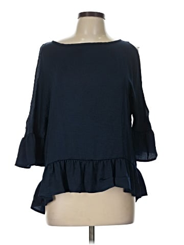 Eyeshadow 3/4 Sleeve Blouse (view 1)