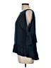 Eyeshadow 100% Polyester Blue 3/4 Sleeve Blouse Size L - photo 5