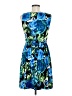 Maurices Print Blue Cocktail Dress Size 7 - photo 2