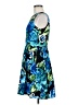 Maurices Print Blue Cocktail Dress Size 7 - photo 5