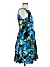 Maurices Print Blue Cocktail Dress Size 7 - photo 4