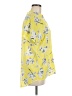CAbi 100% Polyester Floral Yellow Short Sleeve Blouse Size M - photo 4