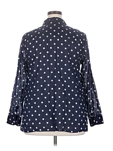 Talbots 3/4 Sleeve Button-Down Shirt (view 2)