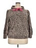 t.la Animal Print Brown Pullover Sweater Size 3X - photo 1