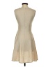 Everly Solid Tan Cocktail Dress Size S - photo 2