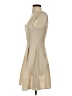 Everly Solid Tan Cocktail Dress Size S - photo 5