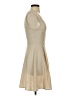 Everly Solid Tan Cocktail Dress Size S - photo 4