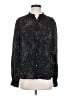 A.L.C. 100% Silk Stars Black Long Sleeve Silk Top Size 4 - photo 1